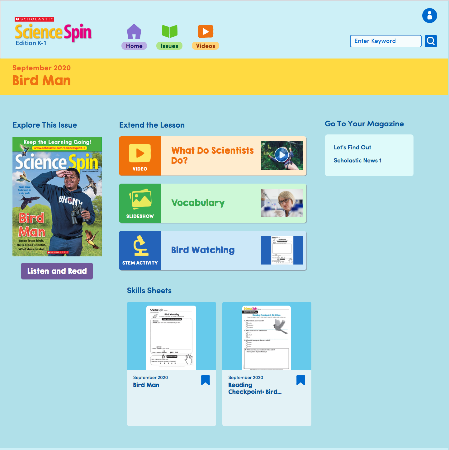ScienceSpin issue page